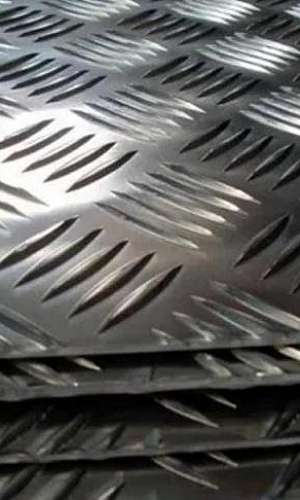 Chapa de alumínio xadrez